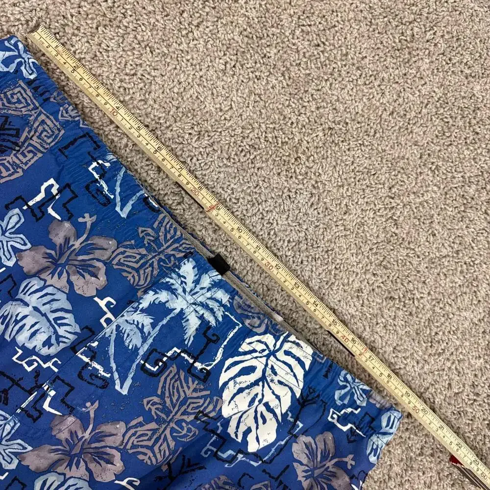 Ron Jon Surf Shop Board Shorts Mens XL Blue Tropical Floral‎ Swim Trunks EUC
